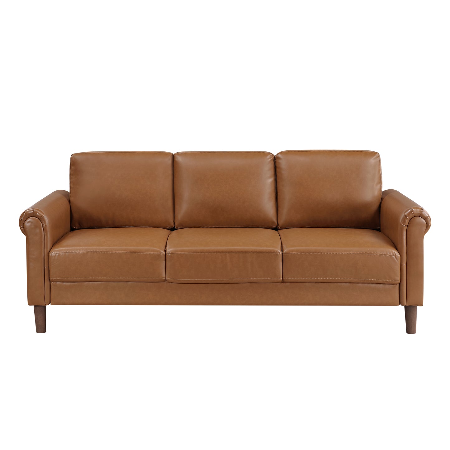 Classic Faux Leather Sofa