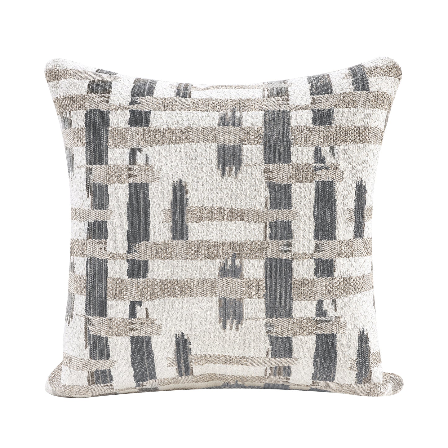 Taupe Chenille Loveseat with Reversible Cushions