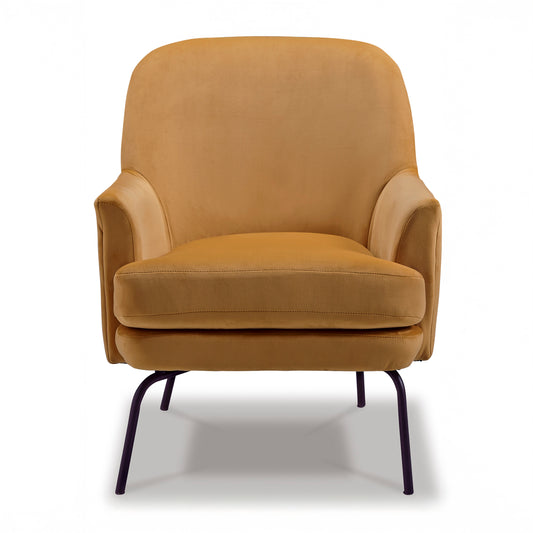 Gold Velvet Accent Chair