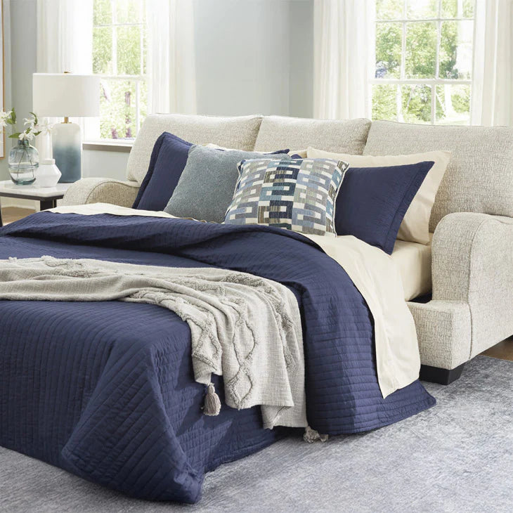 Contemporary Cream Queen Sofa Sleeper