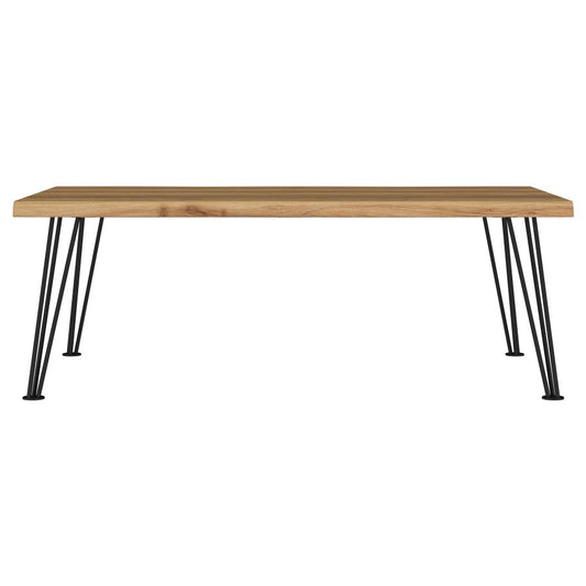 Natural Industrial Mid-Century Coffee Table