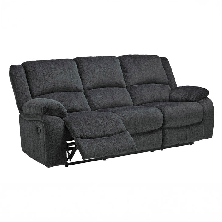 Casual Dark Grey Chenille Recliner Sofa