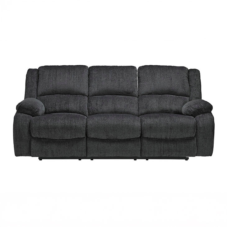 Casual Dark Grey Chenille Recliner Sofa