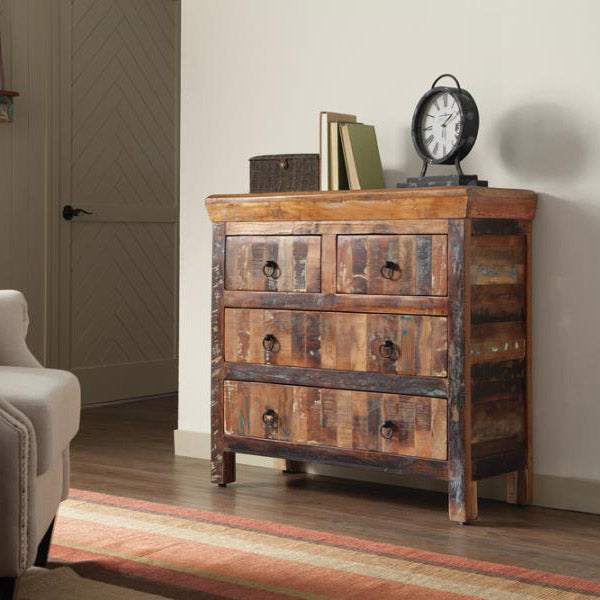 Rustic Reclaimed Wood Accent Cabinet