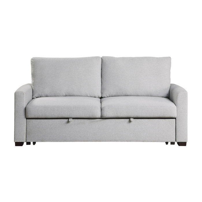 Gray Mid-Century Inspired Sofa Bed