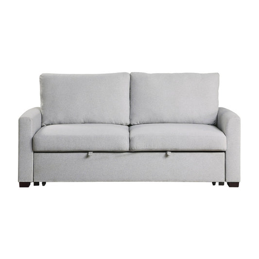 Gray Mid-Century Inspired Sofa Bed