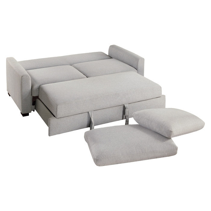 Gray Mid-Century Inspired Sofa Bed