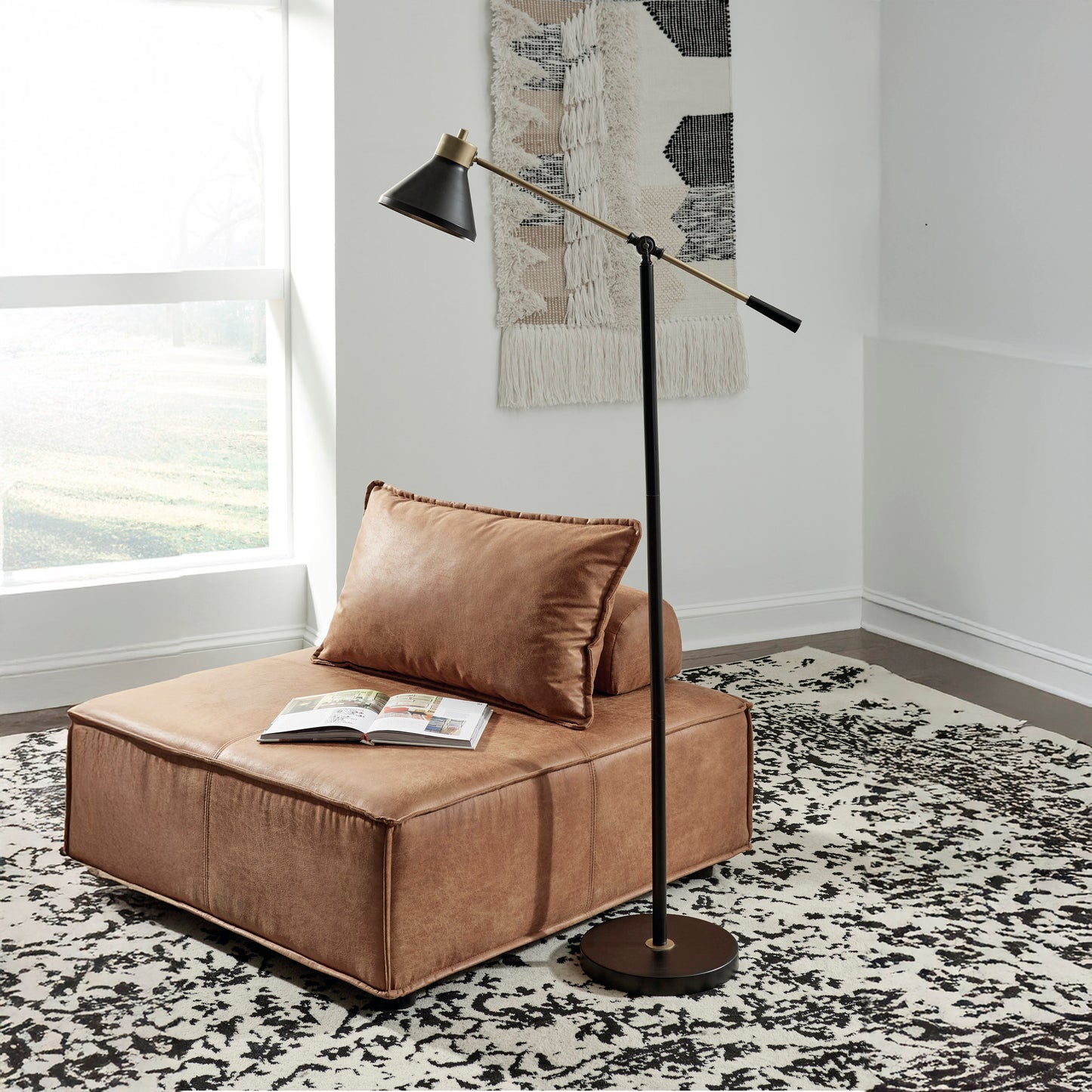 Black and Gold Floor Lamp