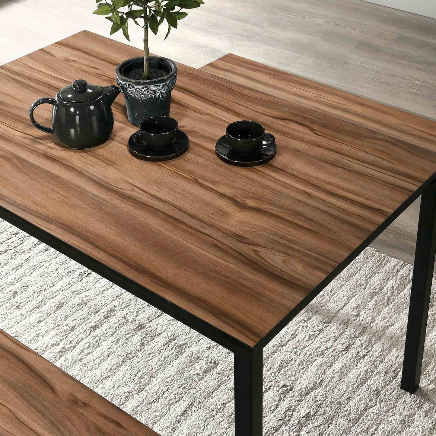 3-Piece Industrial Dining Set