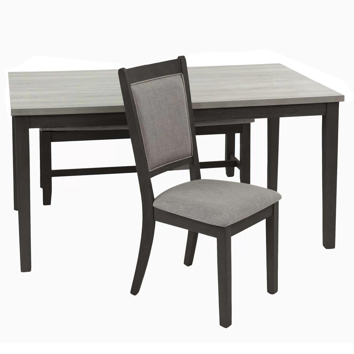 6 Piece Dining Set with Bench & Upholstered Chairs
