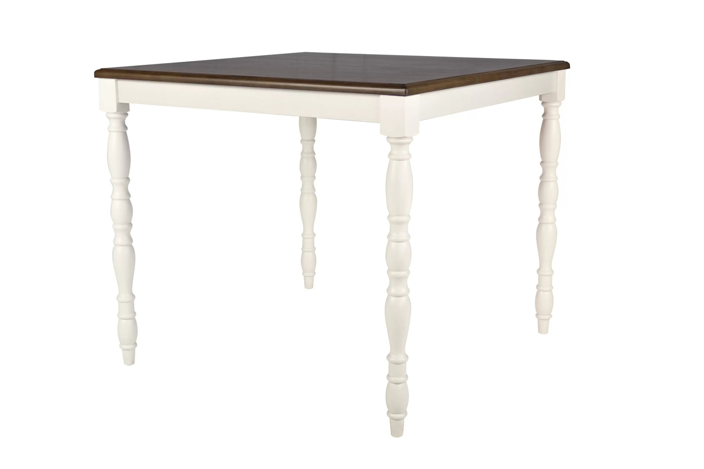 2 Tone Finish 5-Piece Counter Height Dining Set