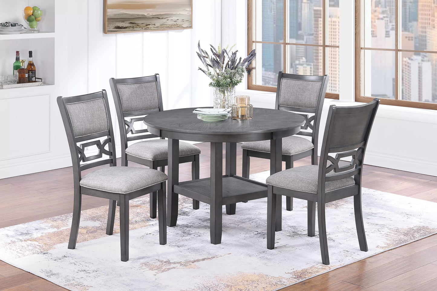 Round 5-pc Dining Table Set