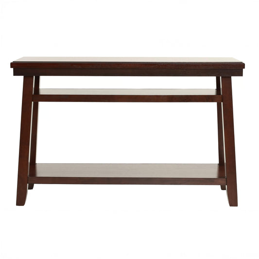 Espresso Finish Console Table