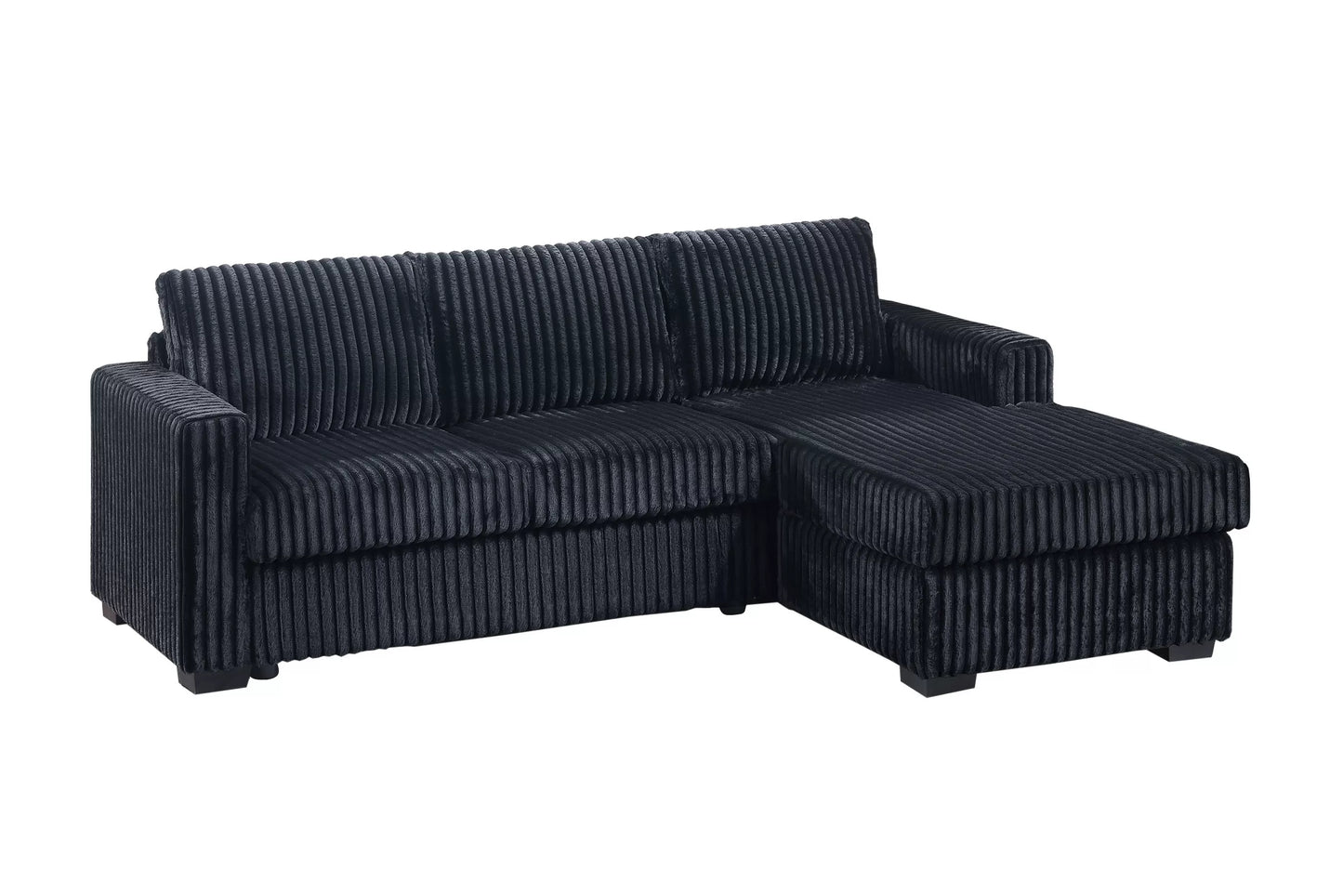 Sectional Sofa Corduroy 2 Pc