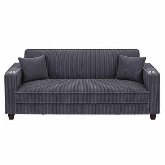 Convertible Corduroy Futon Sofa