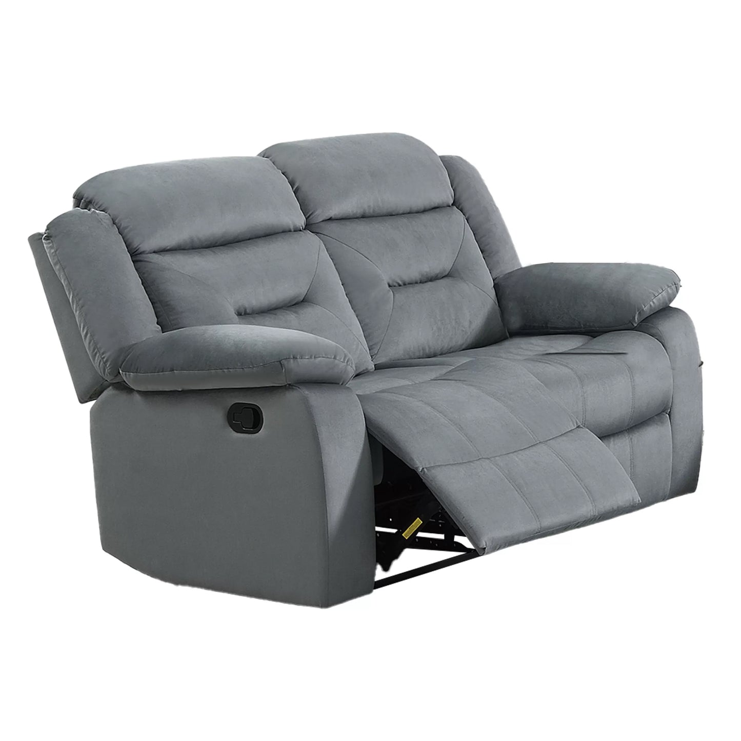 Plush Velvet Comfort Manual Reclining Loveseat