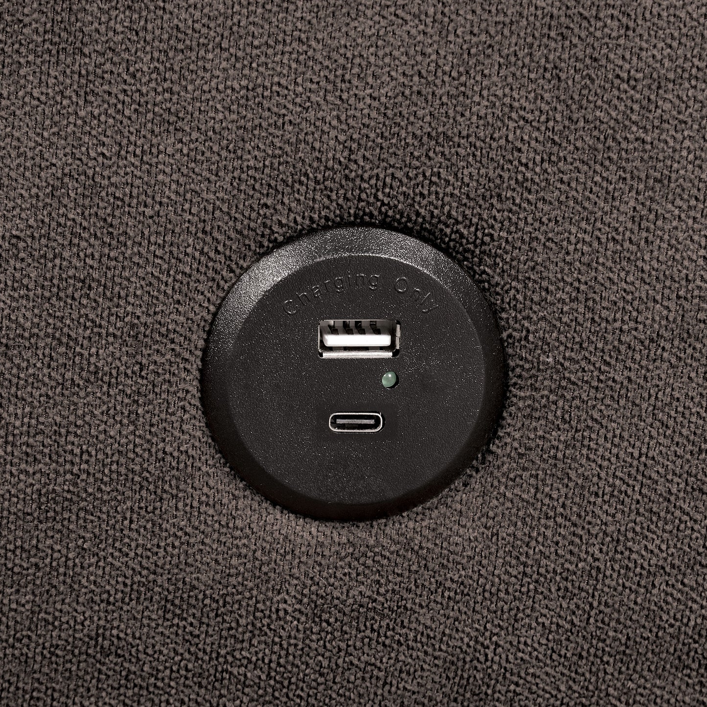 Modern Convertible Futon Sofa with USB Charging Ports