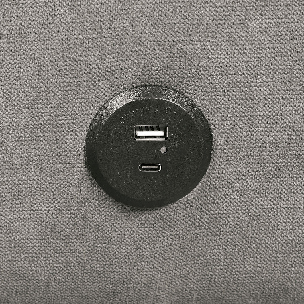 Modern Convertible Futon Sofa with USB Charging Ports