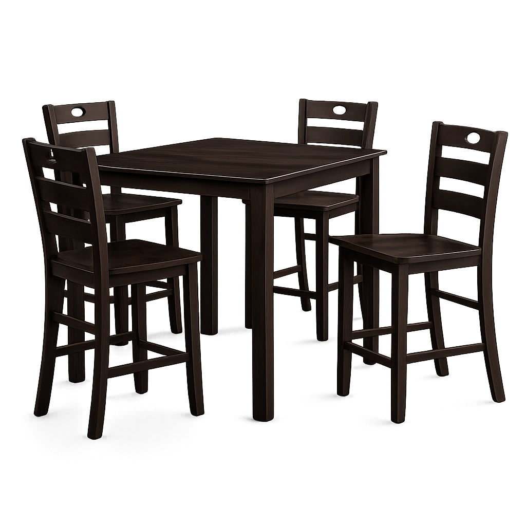 Transitional 5-Piece Counter Height Dining Set