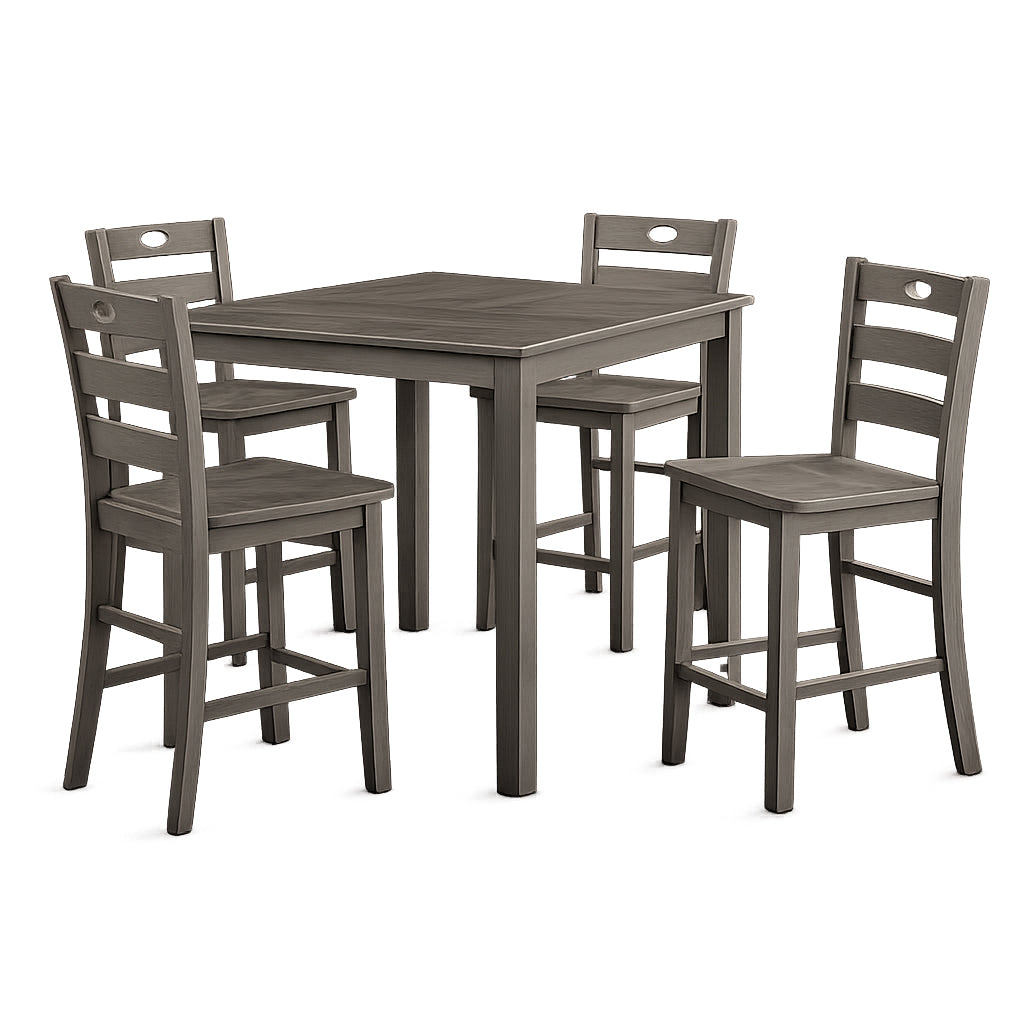 Transitional 5-Piece Counter Height Dining Set