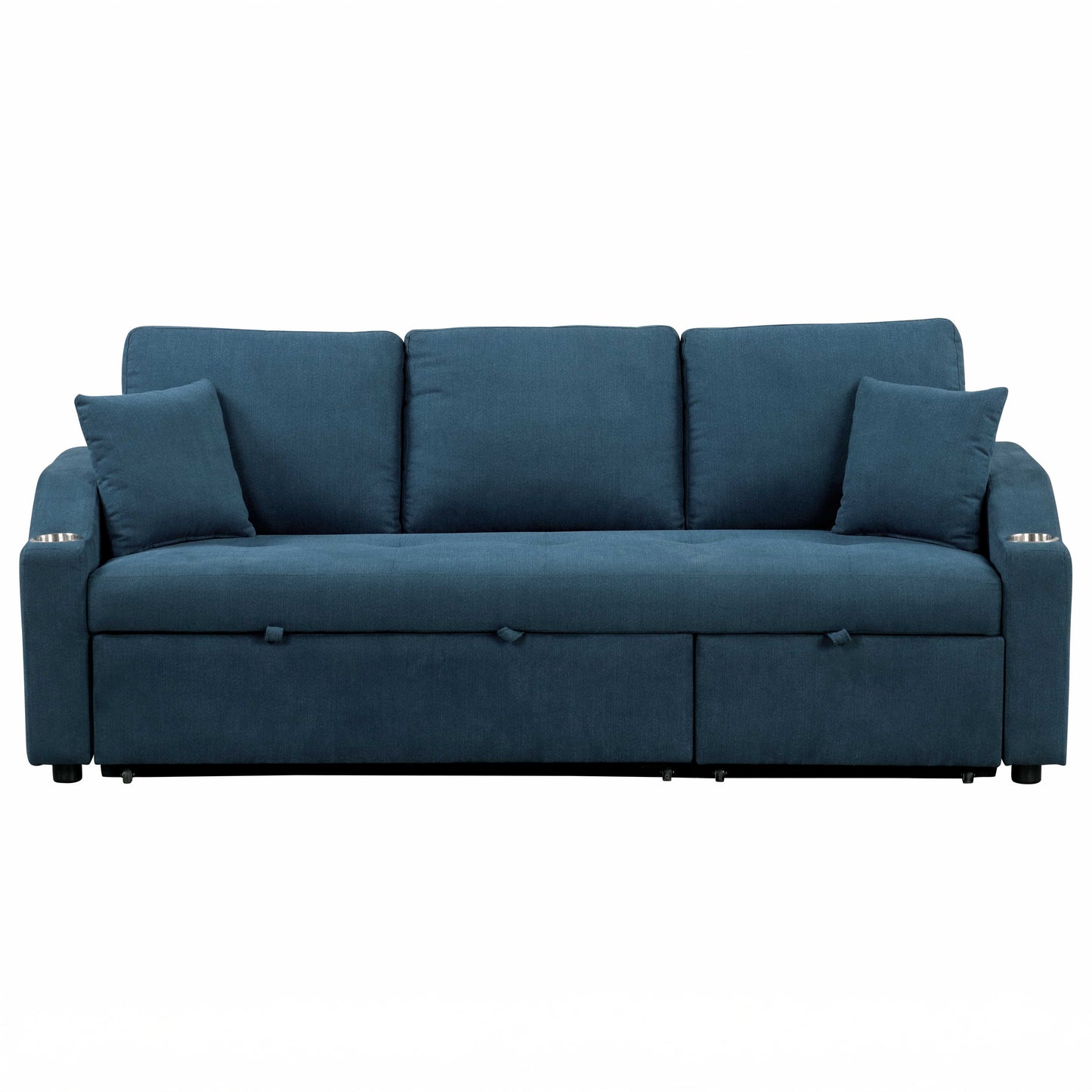 Blue Convertible Sleeper Sofa