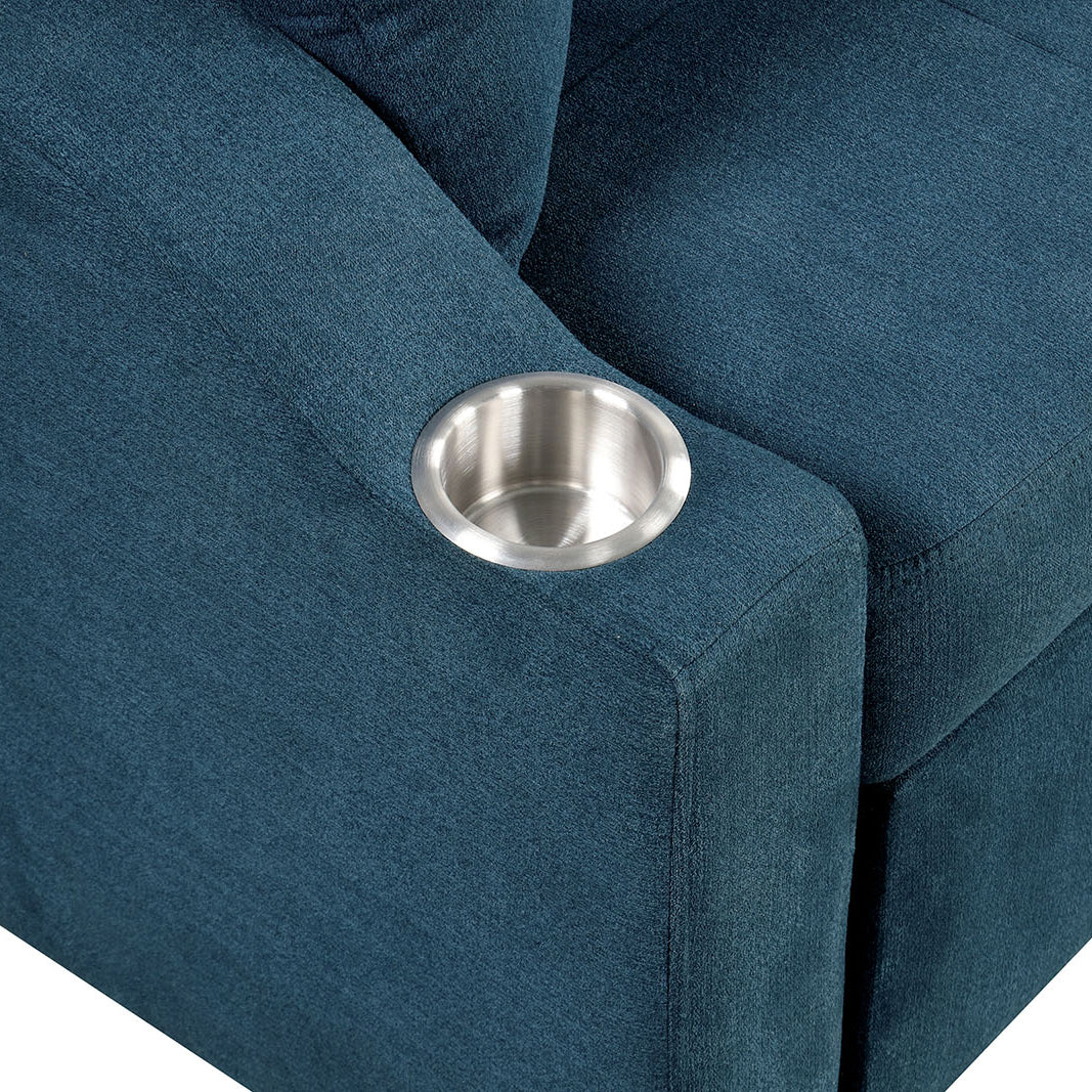 Blue Convertible Sleeper Sofa
