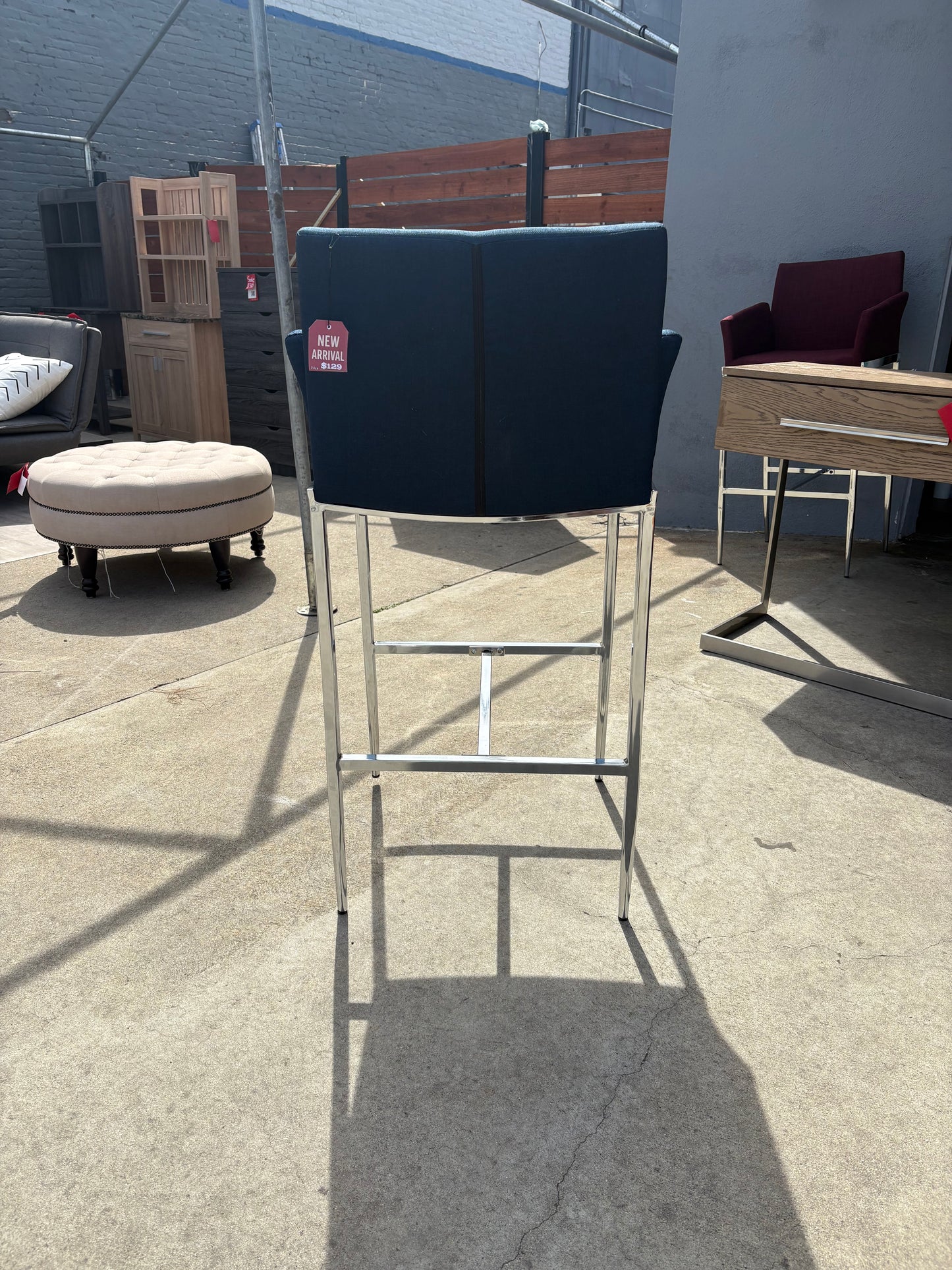 Blue Bar Stool