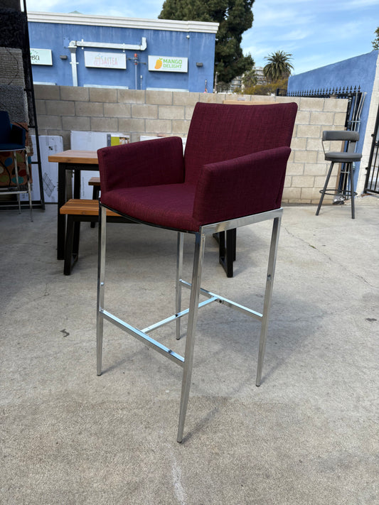 Burgundy Bar Stool