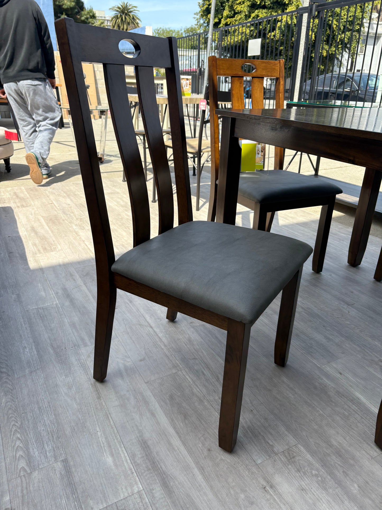 5PC Square Wood Table