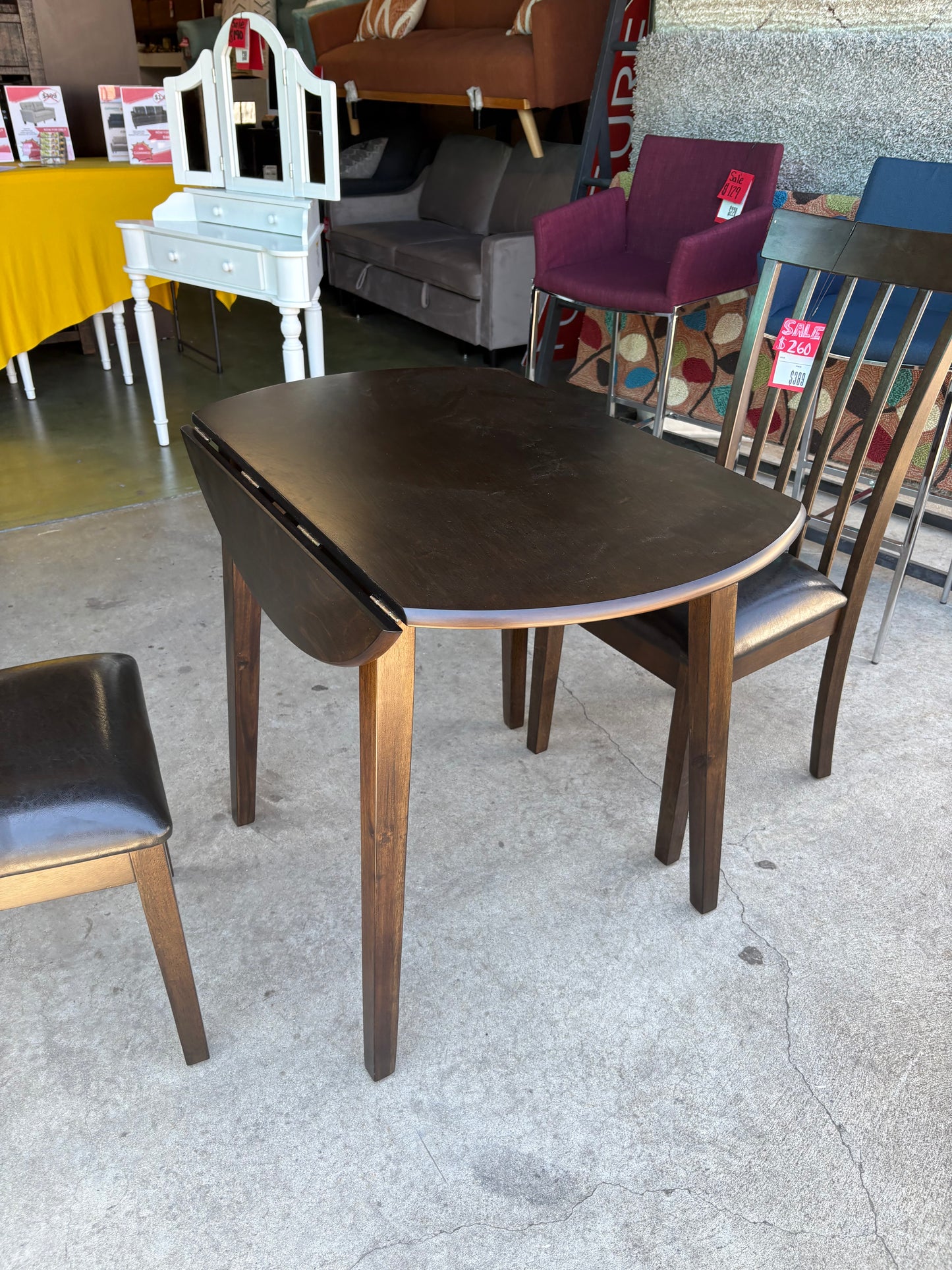 Drop Leaf 3PC Dining Set
