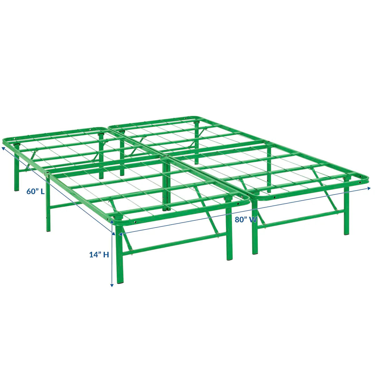 Heavy Duty Stainless Steel Foldable Platform Bed Frame