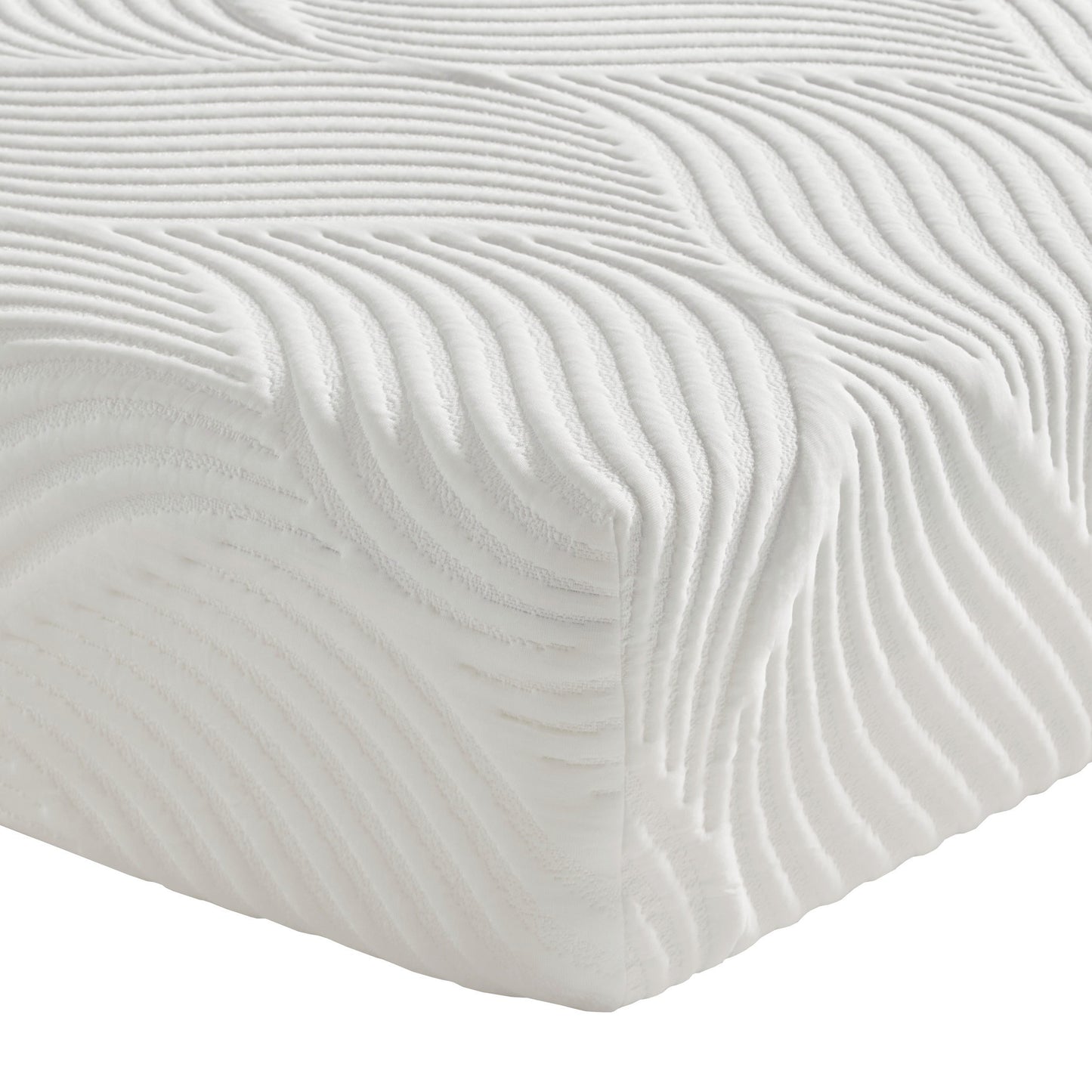 White 10" Gel-Infused Memory Foam Mattress