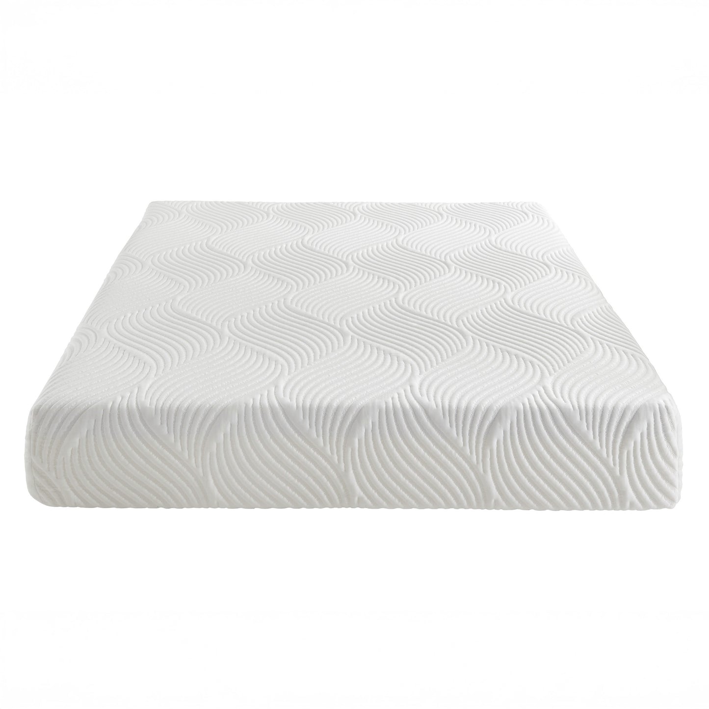 White 10" Gel-Infused Memory Foam Mattress