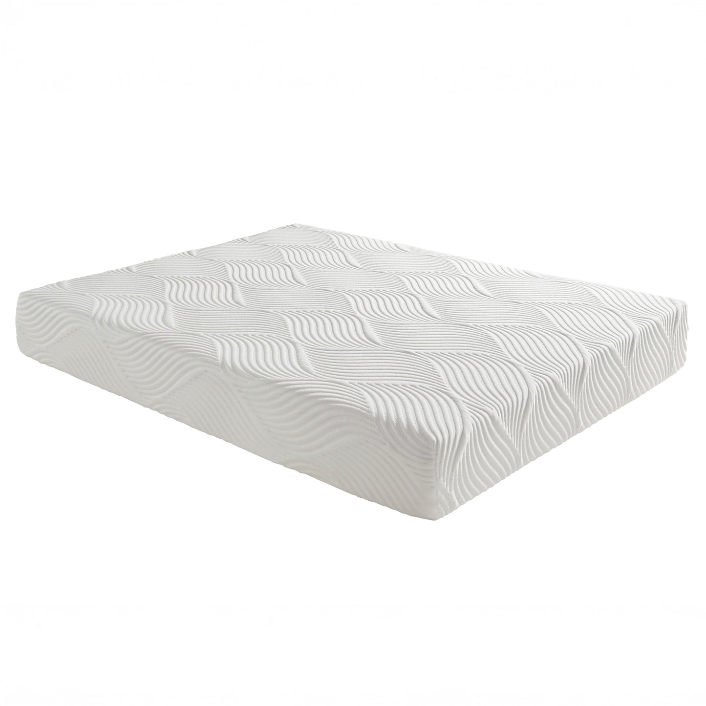 White 10" Gel-Infused Memory Foam Mattress