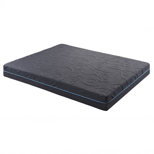 Firm Dark Gray 8" Gel-Infused Memory Foam Hybrid Mattress