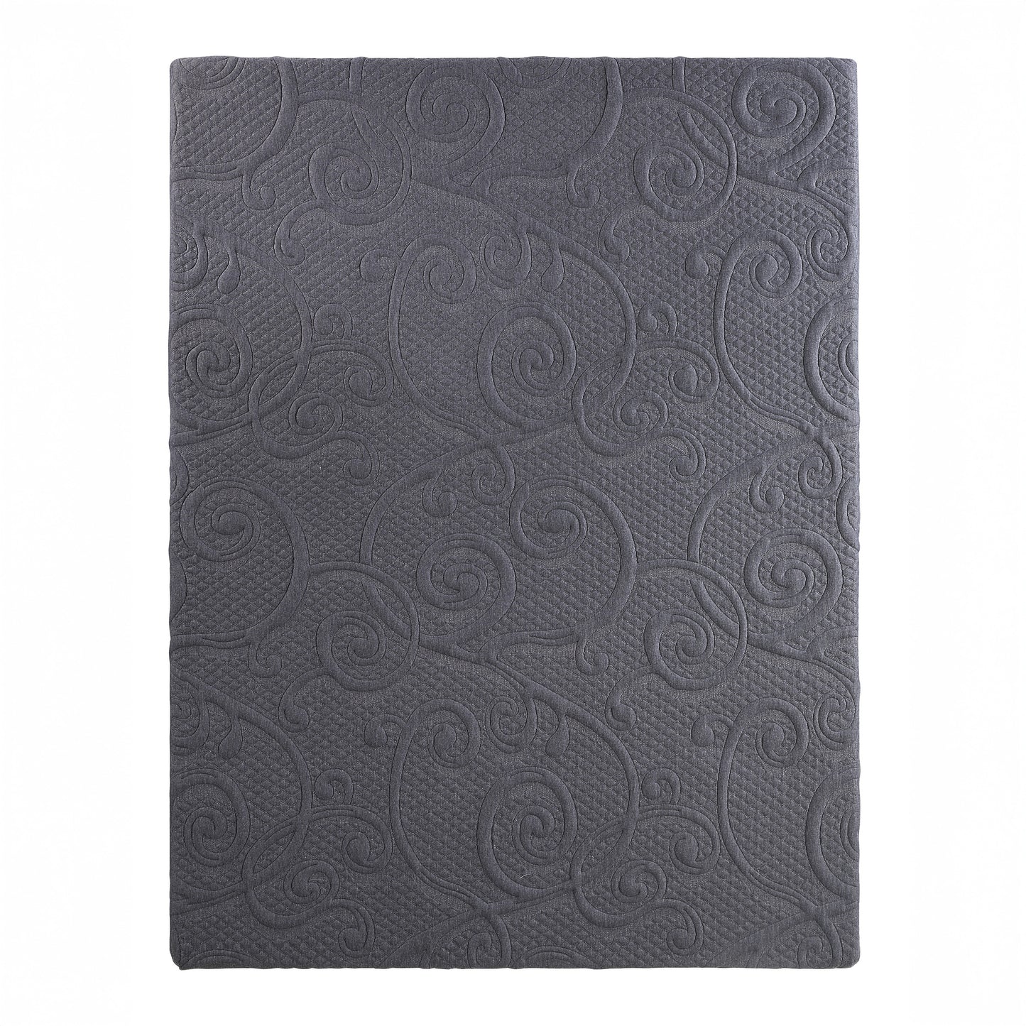Firm Dark Gray 8" Gel-Infused Memory Foam Hybrid Mattress