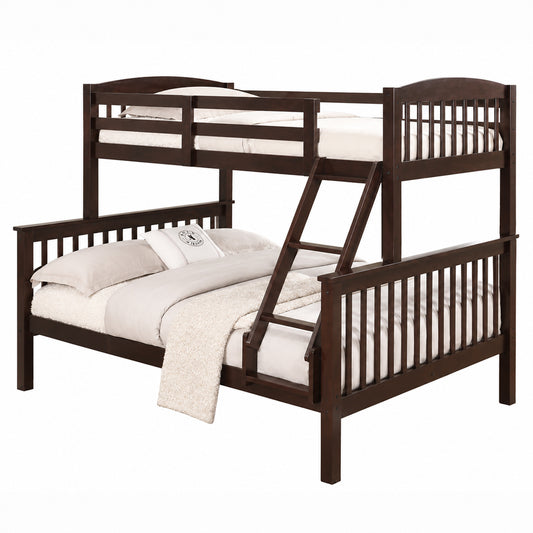 Dark Cherry Twin Over Full Bunk Bed