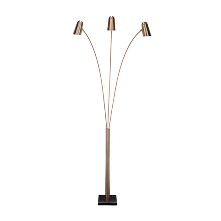 Gold Finish Arc Floor Lamp
