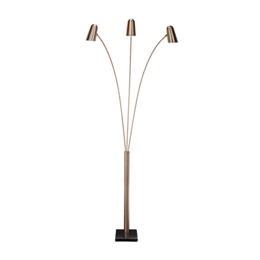 Gold Finish Arc Floor Lamp