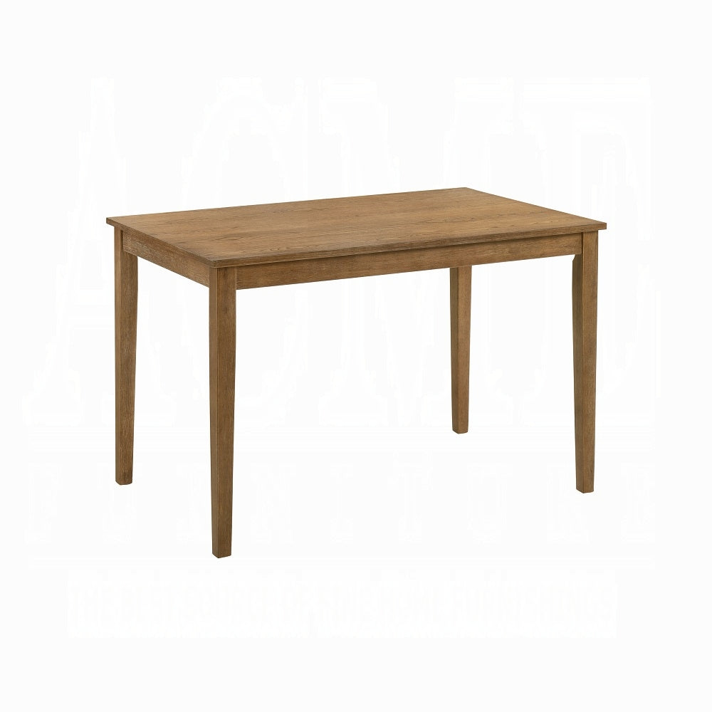 5-Piece Weathered Oak Dining Set