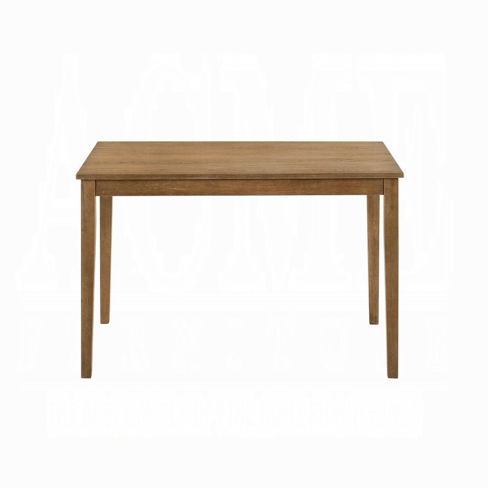5-Piece Weathered Oak Dining Set