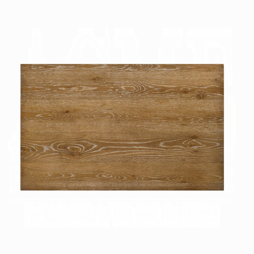 5-Piece Weathered Oak Dining Set